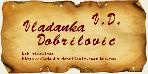 Vladanka Dobrilović vizit kartica